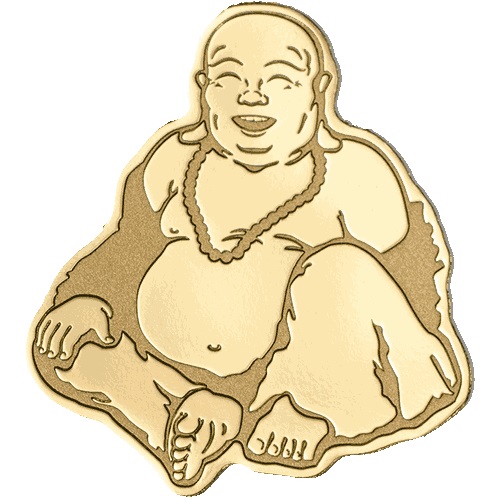Gold Laughing Buddha Bar -0.5 Gram